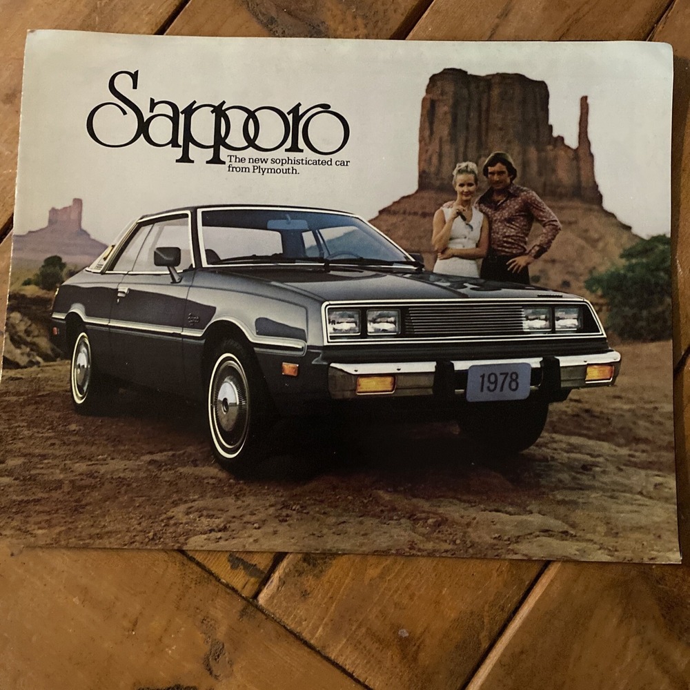 Original 1978 Plymouth Sapporo‎ Sales Brochure 78 Catalog 2-page